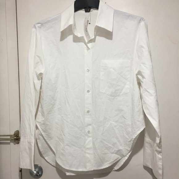 BEIGE BOTANY CLASSIC WHITE BLOUSES SIZE S/M - Picture 6 of 7